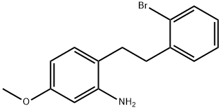 2-(2-溴苯乙基)-5-甲氧基苯胺 结构式