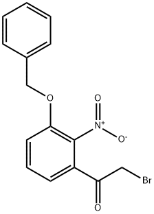 2-BroMo-1-[2-nitro-3-(phenylMethoxy)phenyl]ethanone 结构式