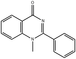 1-甲基-2-苯基喹唑啉-4(1H)-酮 结构式