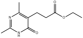 4-羟基-2,6-二甲基-5-嘧啶丙酸乙酯 结构式