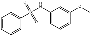 N-(3-甲氧基苯基)苯磺酰胺 结构式