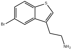 2 - (5 - 溴苯并[B]噻吩-3 - 基)乙胺 结构式