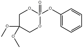 5,5-DiMethoxy-2-phenoxy-1,3,2-dioxaphosphorinane 2-Oxide 结构式