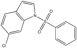 6-氯-1-(苯磺酰基)-1H-吲哚 结构式