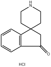 2,3-二氢-3-氧代螺[1H-茚-1,4'-哌啶]盐酸盐 结构式