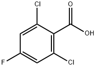 2,6-二氯-4-氟苯甲酸 结构式