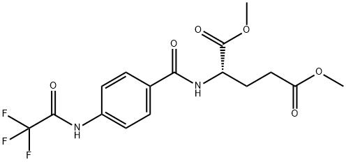 N-[4-[(Trifluoroacetyl)aMino]benzoyl]-L-glutaMic Acid DiMethyl Ester 结构式