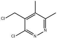 3-氯-4-(氯甲基)-5,6-二甲基哒嗪 结构式