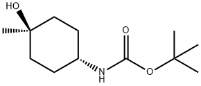 顺-4-(BOC-氨基)-1-甲基环己醇 结构式