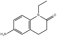 6-AMINO-1-ETHYL-1,2,3,4-TETRAHYDROQUINOLIN-2-ONE 结构式