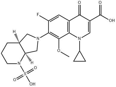 莫西沙星N硫酸盐 结构式