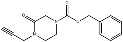 3-氧代-4-(丙-2-炔基)-哌嗪-1-甲酸苄酯 结构式