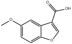 5-甲氧基苯并[B]呋喃-3-羧酸 结构式