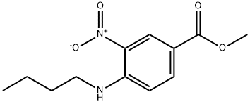 4-(丁氨基)-3-硝基苯甲酸甲酯 结构式