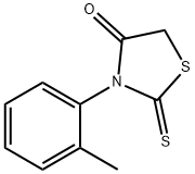 2-THIOXO-3-(2-METHYLPHENYL)-4-THIAZOLIDINONE 结构式