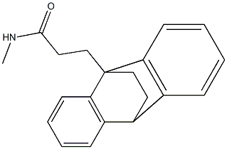 N-甲基-9,10-乙桥蒽-9(10H)-丙酰胺 结构式