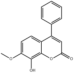 4-苯基瑞香素7-甲基醚 结构式