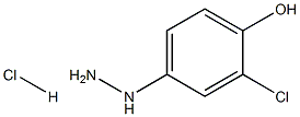 2-chloro-4-hydrazinylphenol hydrochloride 结构式