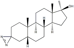 (5BETA,17BETA)-17-甲基-螺[雄甾烷-3,3'-[3H]双吖丙啶]-17-醇 结构式
