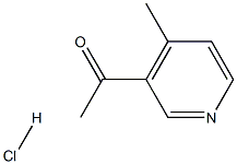 1 - (4 - 甲基吡啶 - 3 - 基)乙酮盐酸盐 结构式