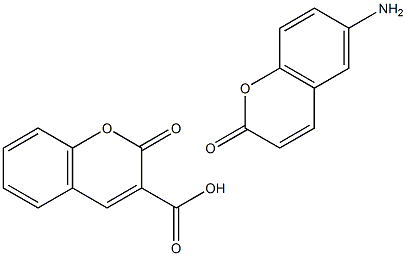 6-氨基香豆素-3-甲酸 结构式