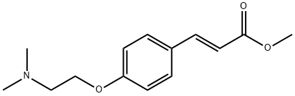 (2E)-3-[4-[2-(DiMethylaMino)ethoxy]phenyl]-2-propenoic Acid Methyl Ester 结构式