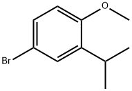 4-溴-2-异丙基-1-甲氧基苯 结构式