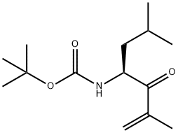 (S)-4-(叔丁氧羰基氨基)-2,6-二甲基-1-庚烯-3-酮 结构式