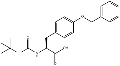 N-BOC-O-(苯甲基)-DL-酪氨酸 结构式