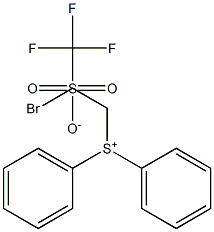 (2-溴乙基)二苯基锍三氟甲烷磺酸盐 结构式