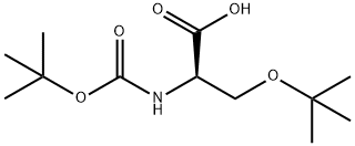 N-BOC-O-叔丁基-D-丝氨酸 结构式