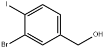 (3-溴-4-碘苯基)甲醇 结构式
