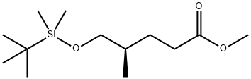 R-5-叔丁基二甲基硅氧基-4-甲基戊酸甲酯 结构式