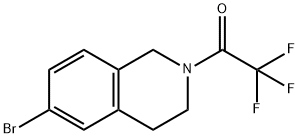 1-(6-溴-3,4-二氢异喹啉-2(1H)-基)-2,2,2-三氟乙酮 结构式
