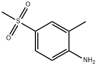 2-甲基-4-甲砜基苯胺 结构式