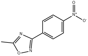 5-甲基-3-(4-硝基苯基)-1,2,4-恶二唑 结构式