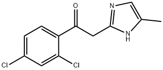 Ethanone,1-(2,4-dichlorophenyl)-2-(5-Methyl-1H-iMidazol-2-yl)- 结构式