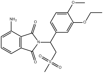 1H-ISOINDOLE-1,3(2H)-DIONE, 2-[1-(3-ETHOXY-4-METHOXYPHENYL)-2-(METHYLSULFONYL)ETHYL]- 结构式