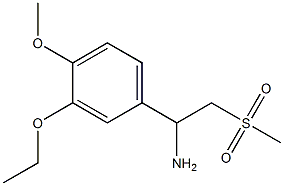 3-乙氧基-4-甲氧基-ALPHA-[(甲基磺酰基)甲基]-苯甲胺 结构式