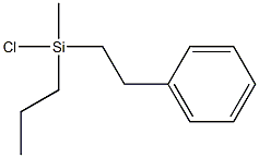 (乙基苯基乙基)二甲基氯硅烷 结构式