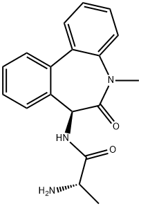 (S)-2-氨基-N - ((S)-5-甲基-6-氧代-6,7-二氢-5H-二苯并[B,D]氮杂卓- 结构式