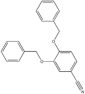 3,4-双(苯基甲氧基)-苯甲腈 结构式