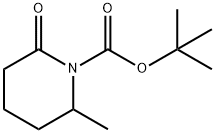 2-甲基-6-氧代哌啶-1-甲酸叔丁酯 结构式