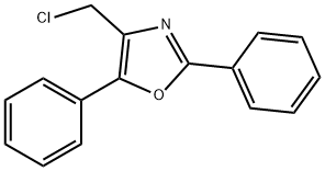 4-(氯甲基)-2,5-二苯基噁唑 结构式
