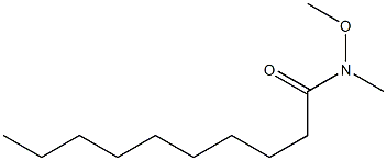 N-甲氧基-N-甲基癸酰胺 结构式