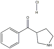苯基-3-吡咯烷基甲酮盐酸盐 结构式