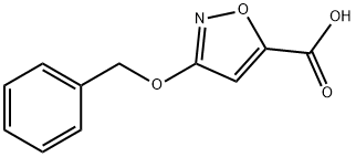 3-(苄氧基)异恶唑-5-羧酸 结构式