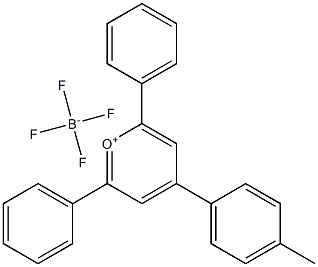 2,6-二苯基-4-(对甲苯基)吡喃鎓四氟硼酸盐 结构式