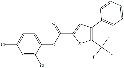 2,4-Dichlorophenyl 4-phenyl-5-(trifluoroMethyl)thiophene-2-carboxylate 结构式