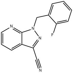 1-(2-氟苄基)-1H-吡唑并[3,4-B]吡啶-3-甲腈 结构式